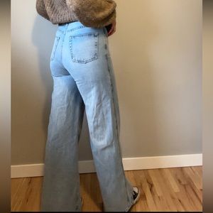 BDG Puddle Jeans, 28 Tall (32 inch inseam) light denim